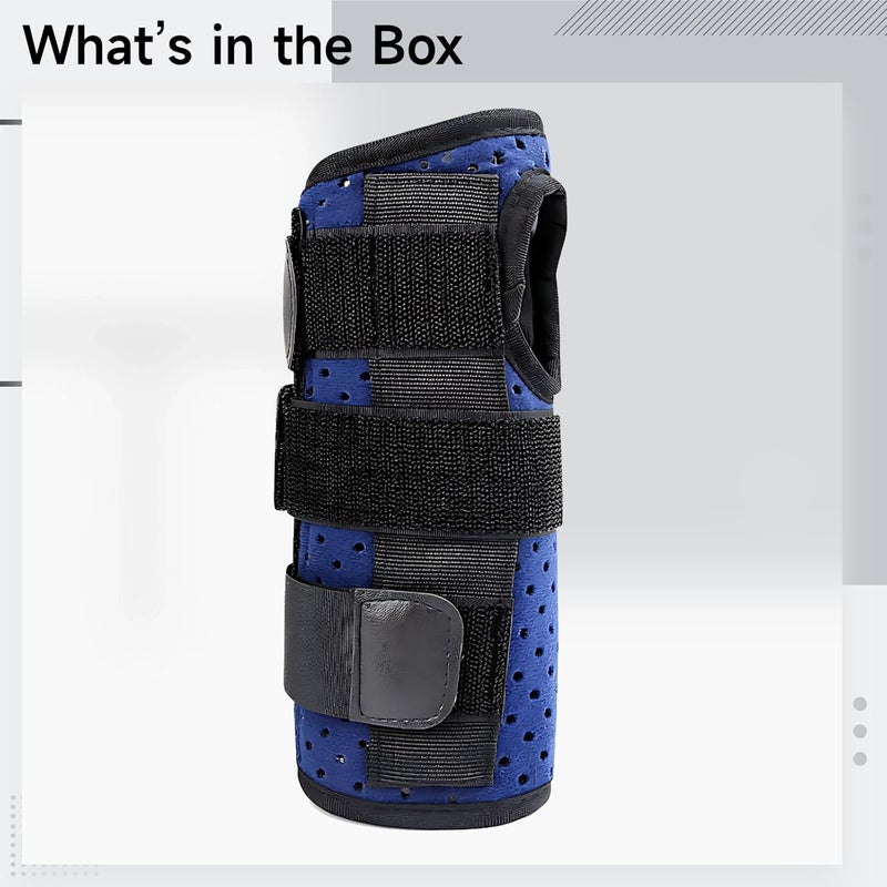 Breathable Left Hand Fracture Splint, Ulnar Gutter Style, 8.5 X 7.5 in / 21.5 X 19 Cm for Boxer Injury Recovery - Image 1