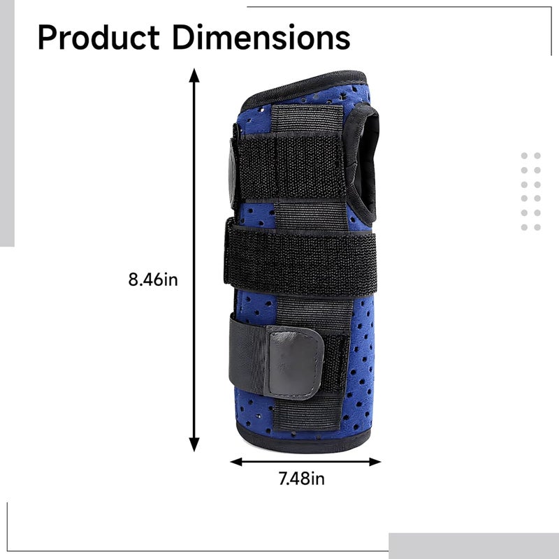 Breathable Left Hand Fracture Splint, Ulnar Gutter Style, 8.5 X 7.5 in / 21.5 X 19 Cm for Boxer Injury Recovery - Image 2