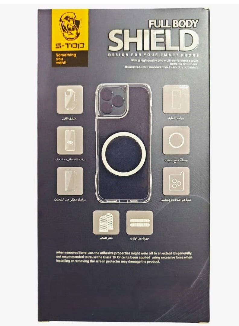 S-TOP Full Body Shield for iPhone 16 Plus 8-in-1 Protection Set  - Image 4
