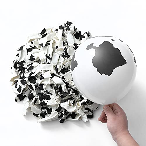 BALONAR 135Pcs Cow Boy Dusty Blue Balloons Arch Garland Kit with 18/10/5inch Sand White Coffee Cow Print Farm Animal Gold Balloons for Boy Birthday Party Baby Shower Birthday Supplies (Dusty Blue) - Image 5