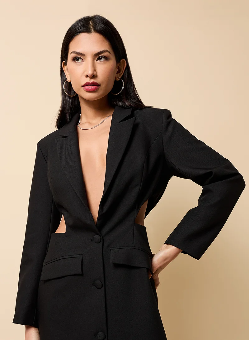 ليتل مسترس Side Cut Detail Blazer Mini Dress