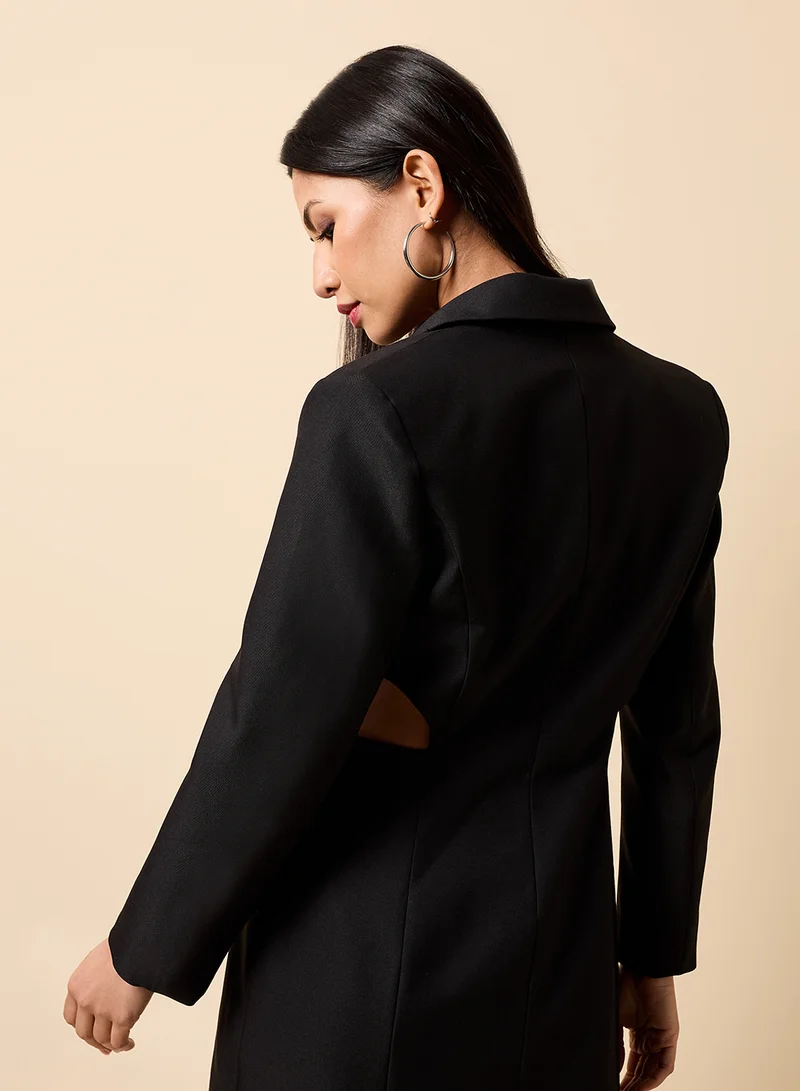 ليتل مسترس Side Cut Detail Blazer Mini Dress