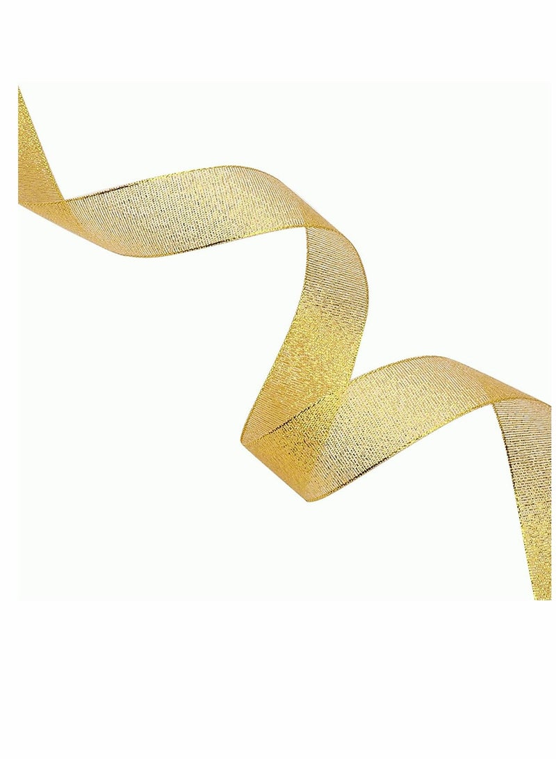 Excefore 25 Yards Glitter Metallic Ribbon 1" Wide Ribbon Valentine's Day, DELFINO Sparkly Fabric Ribbon Gift Ribbon Thin Ribbon - Image 5