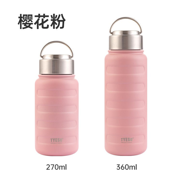 Portable Student Caterpillar Thermos 270ml pink 