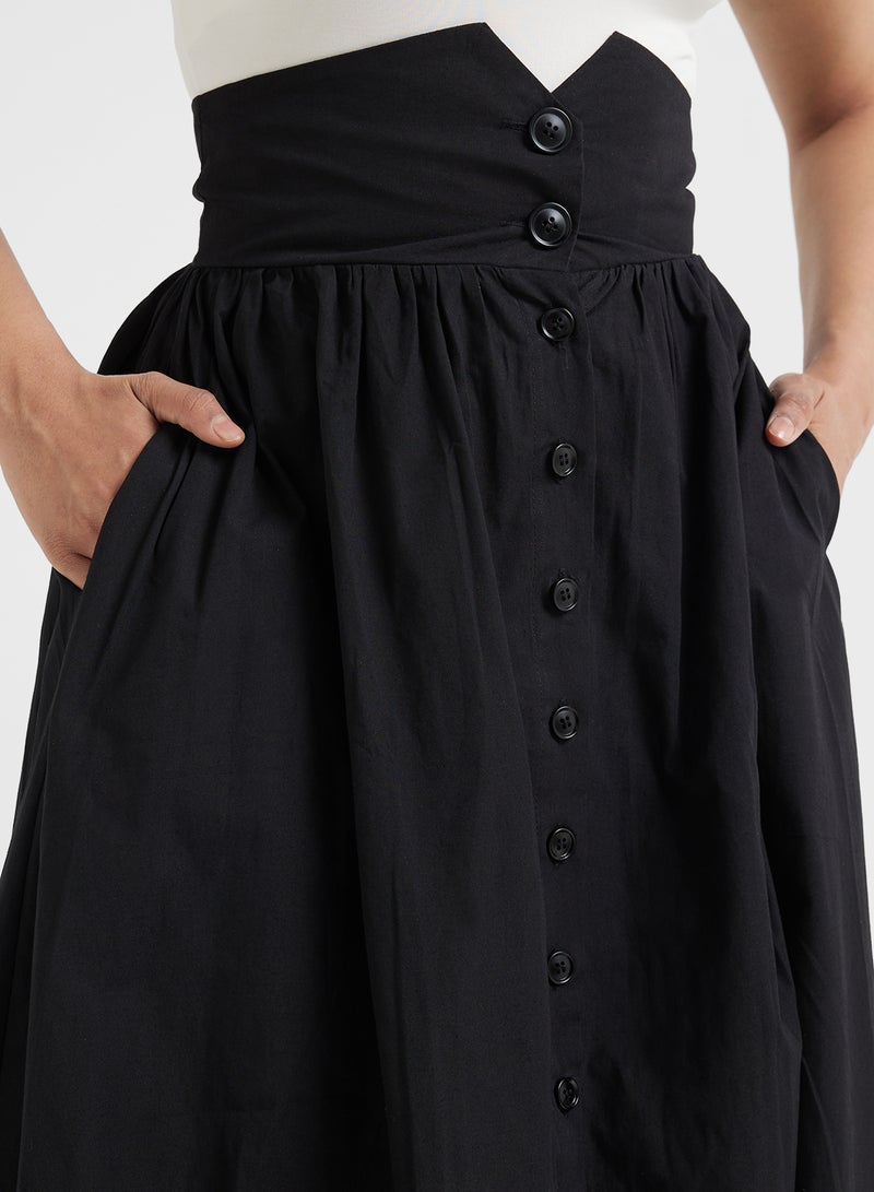 Khizana High Waisted A-Line Skirt  - Image 4