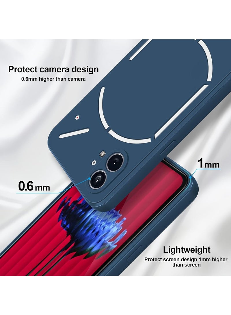 TIGER حافظة متوافقة مع هاتف ناثينغ 1 (6.55 بوصة) – غلاف سيليكون سائل هلامي – مضاد للخدش، مقاوم للصدمات ومرن – لمسة ناعمة، نحيف وخفيف الوزن لهاتف ناثينغ 1 باللون الأزرق - Image 3