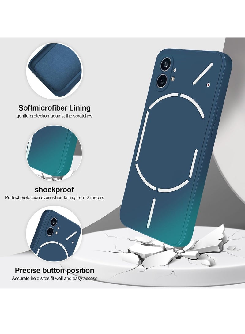 TIGER حافظة متوافقة مع هاتف ناثينغ 1 (6.55 بوصة) – غلاف سيليكون سائل هلامي – مضاد للخدش، مقاوم للصدمات ومرن – لمسة ناعمة، نحيف وخفيف الوزن لهاتف ناثينغ 1 باللون الأزرق - Image 2