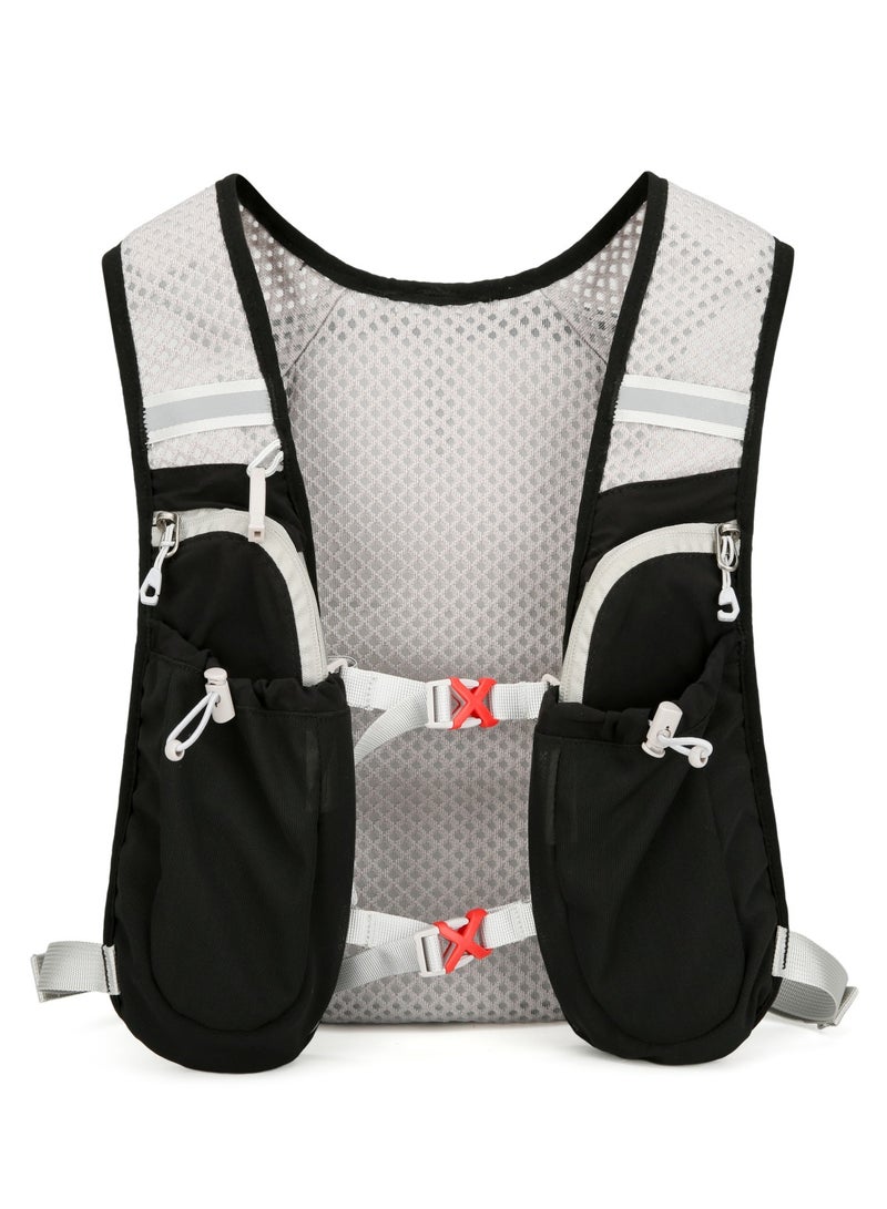 أزيلا Hydration Backpack with Water Bladder - AZELA Lightweight Waterproof Hiking Bag for Running Cycling Travel, Unisex Sports Pack Black | Hydration Backpack, Hiking Backpack, Waterproof Backpack, Running Backpack, Cycling Backpack, Lightweight Backpack, Travel Backpack, Sports Bag, Hydration Pack, Daypack, Trekking Bag, Outdoor Backpack, Unisex Backpack, Breathable Backpack, Hydration Bladder, Water Bladder 1.5L, Hydration System, Running Waist Bag, Chest Bag, Backpack for Men, Travel Backpack for Men, Hiking Bag for Men, Sports Backpack, Bicycle Backpack, Durable Backpack, Small Backpack, Water Resistant Bag - Image 3