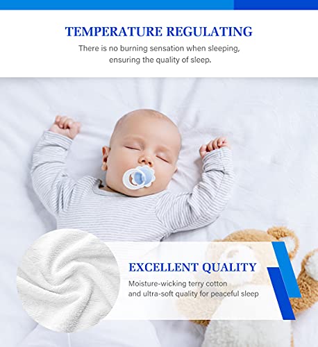 Artivestion Twin Mattress Protector, Waterproof Mattress Cover - 2 Pack, White, 39x75 inches, Polycotton, Breathable, Soft, Quiet, Washable, for Adults - Image 3