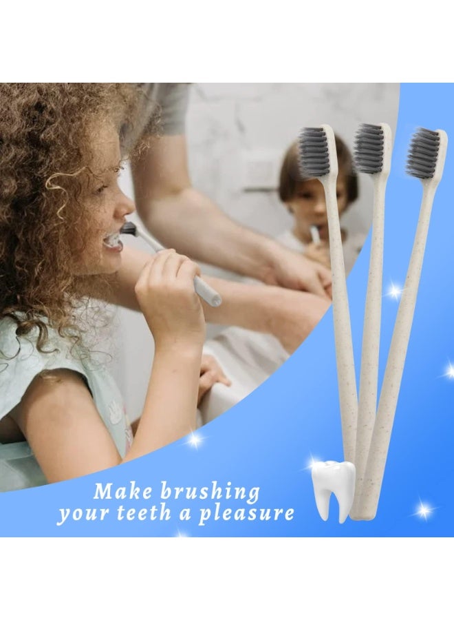 SYOSI 30 Count Disposable Toothbrushes with Mini Toothpaste Individually Wrapped, Travel Size Toothbrush Set Kit, On The Go Disposable Toothbrush for Travel, Hotel, Guest Bathroom Essentials - Image 4