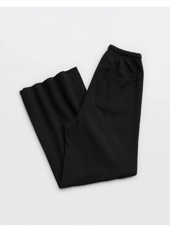 Aerie OFFLINE By Aerie OTT Fleece Super Wide Leg Pant
