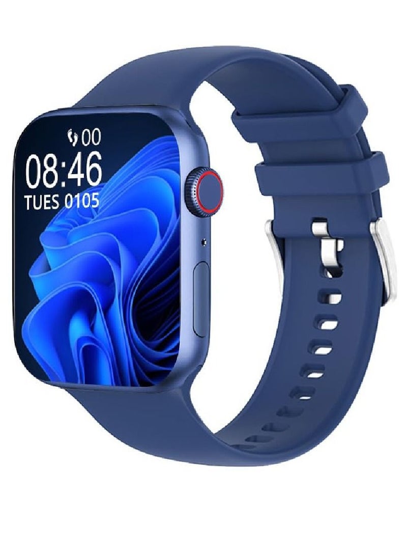Zoom Plus - 2023 New Bluetooth Calling Full Screen Touch Heart Rate Monitoring Smart Watch Blue - Image 1