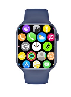 Zoom Plus 2023 New Bluetooth Calling Full Screen Touch Heart Rate Monitoring Smart Watch Blue  - Image 3