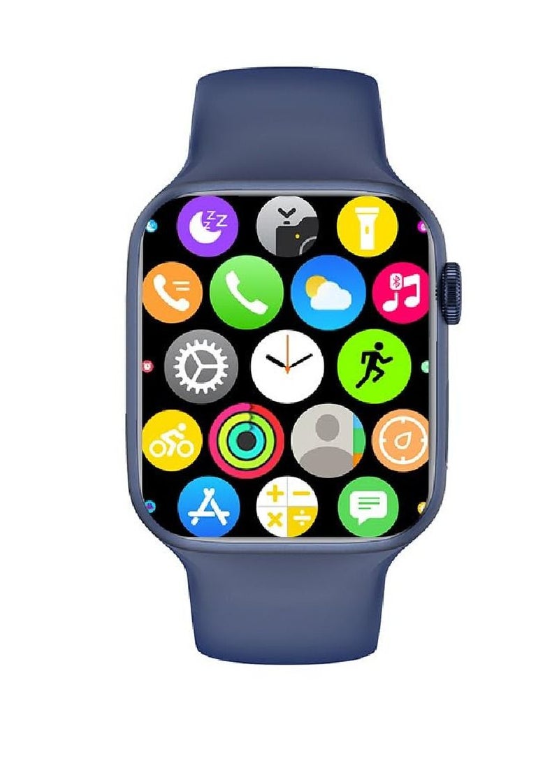Zoom Plus - 2023 New Bluetooth Calling Full Screen Touch Heart Rate Monitoring Smart Watch Blue - Image 1