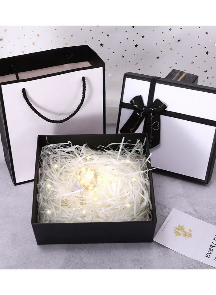 Gift Box Empty Gift Packing 28 * 20 * 9cm with Paper bag for New Year Wedding Eid Birthday Groomsman Father's Day Presents Display and Packing