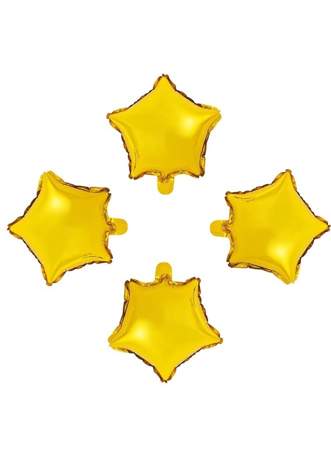 MOWO Star-shaped Balloon,10" Gold Foil Balloon Mylar Balloon,Pack of 50 - Image 1