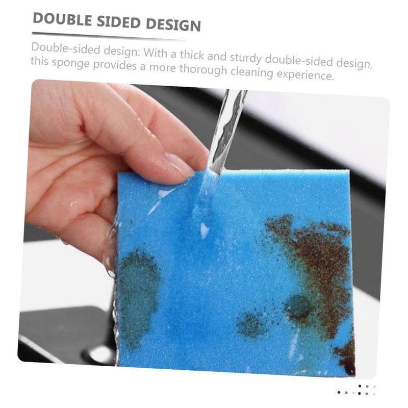 Dual Sided Kitchen Cleaning Sponge Thick Reusable Non Scratch Scrubber - Image 4