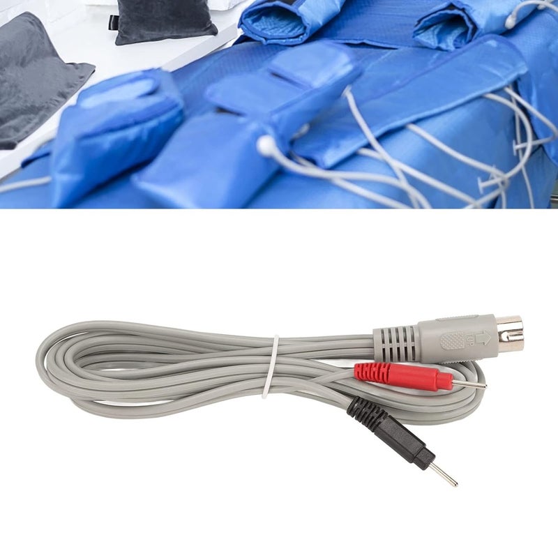 klarako 2m Electrode Wires, 5P Plug Tinsel Wire Electrode Cable for TENS Unit Therapeutic Massage Machine - Image 3