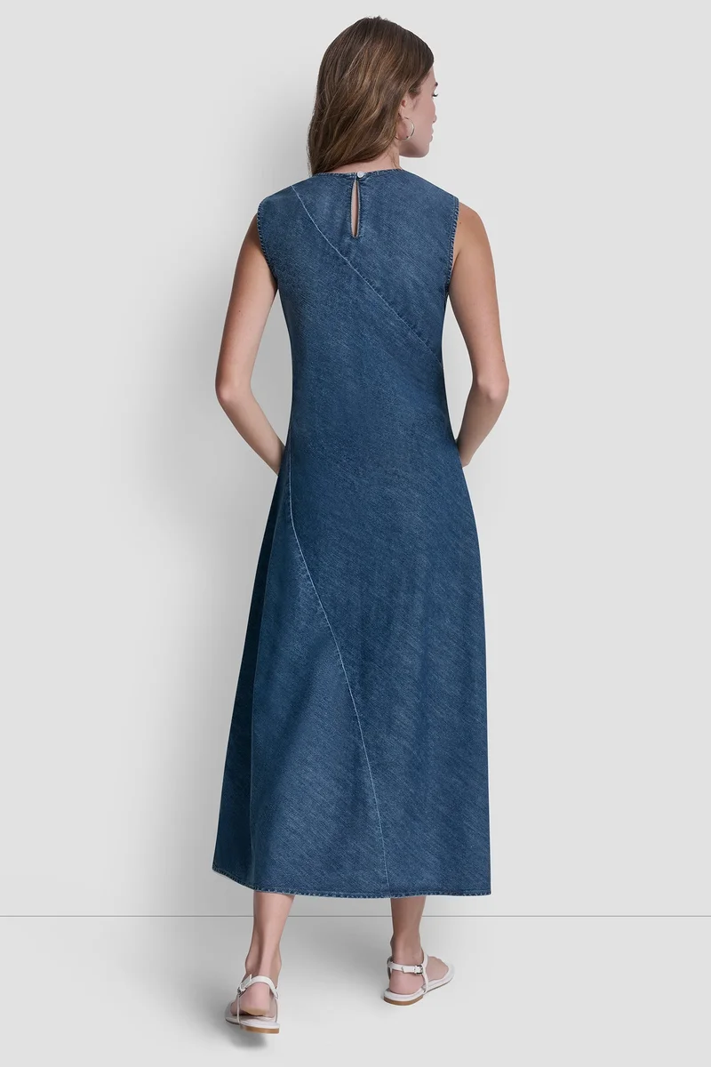 DKNY  SLEEVELESS BIAS CUT DRESS for Women | Best Price UAE