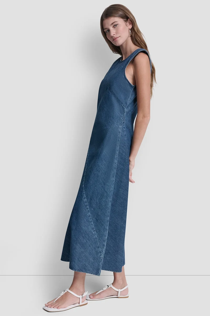 DKNY  SLEEVELESS BIAS CUT DRESS for Women | Best Price UAE