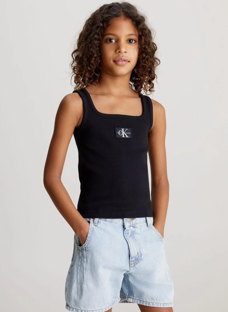 Calvin Klein Jeans Youth Square Neck Tank Top