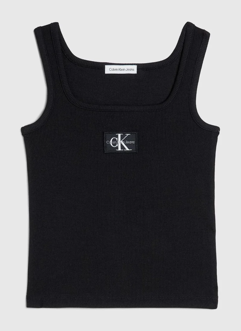 Calvin Klein Jeans Youth Square Neck Tank Top