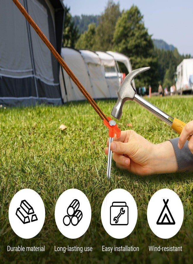 Loccmat 40 Pcs Tent Stakes, 9.8 Inch, Heavy Duty, Metal - Image 4