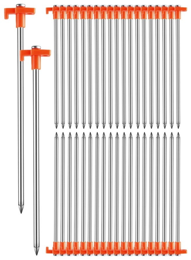 Loccmat 40 Pcs Tent Stakes, 9.8 Inch, Heavy Duty, Metal - Image 1