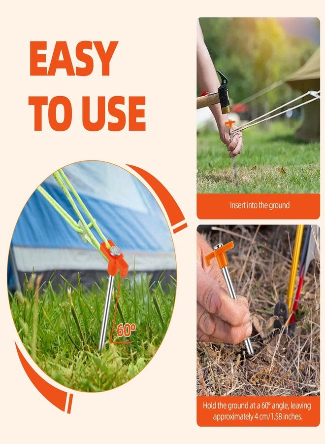 Loccmat 40 Pcs Tent Stakes, 9.8 Inch, Heavy Duty, Metal - Image 5