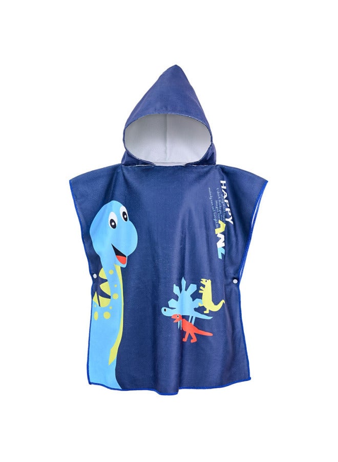 SHARP Children's Bath Towel Cape Hooded Cartoon Printed Towel Baby Home Bath Water Absorbent Windproof Warm Bathrobe - Image 1