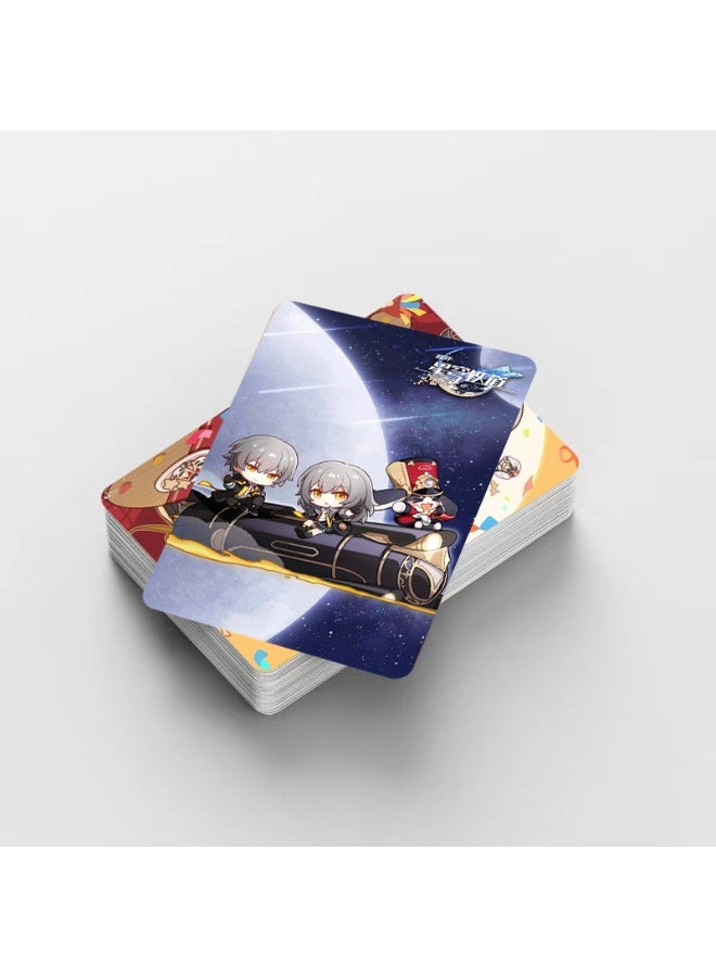 NIBEMINENT 92 قطعة بطاقات لومو مزدوجة الجوانب كرتونية من هونكاي: ستار ريل لهواة الجمع هدايا - Image 2