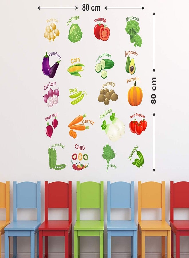Wallstick Vegetables Collection wallstickers (Vinyl 80 cm x 80 cm) - Image 3