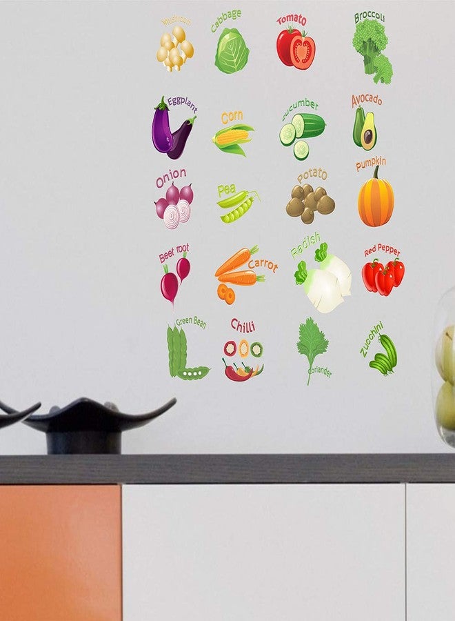 Wallstick Vegetables Collection wallstickers (Vinyl 80 cm x 80 cm) - Image 1