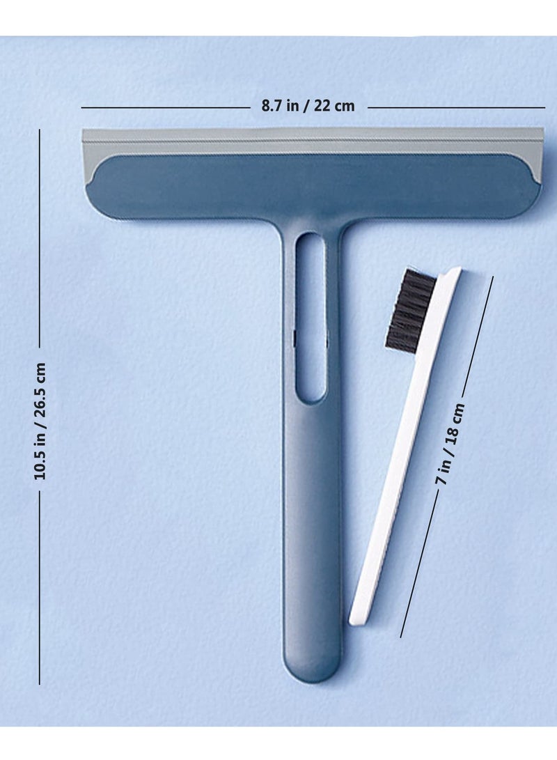 KASTWAVE مساحة سيلكون متعددة الاستخدامات، أدوات تنظيف منزلية، مزيل ضباب المرايا، مزيل زجاج النوافذ، تطبق على البلاط، أبواب الدش، الحمامات، المرايا، ونوافذ السيارات، الأبواب الزجاجية - Image 5