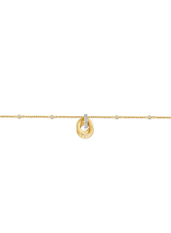 CERRUTI 1881 Beatrice Gold Plated Silver Stainless Steel Chain Bracelet for Women 170mm