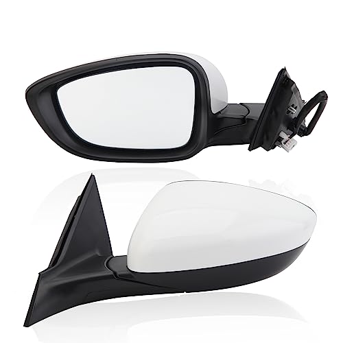 MOFOAP Honda Accord Door Mirror Compatible with 2018 2019 2020 2021 2022 Honda Accord Driver Side Mirror White Non Heated Without Signal Light 76258TVEH01 - Image 1