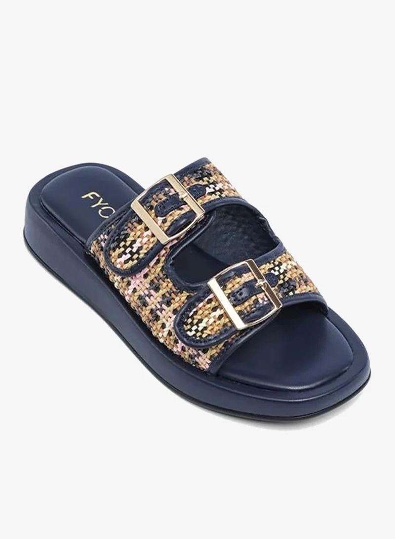 فايور Stylish Patterned Double-Buckle Sandal AJ 015