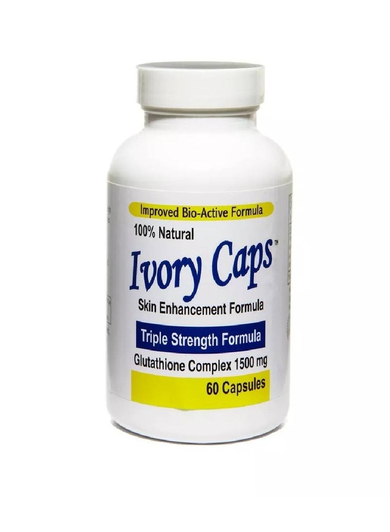 آيفوري كابس حبوب الجلوتاثيون للتفتيح من ايفوري كابس + صابونة التبييض بحمض الكوجيك والجلوتاثيون - Image 2