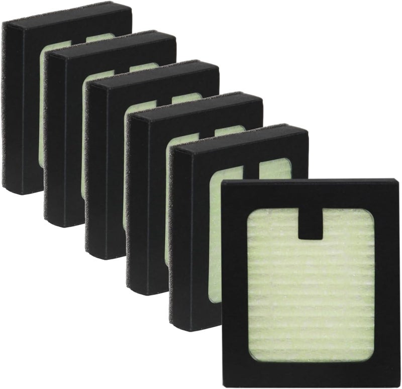 PUREBURG فلتر PUREBURG البديل متوافق مع غسالة زجاجات بيبي بريزا برو 6 عبوات HEPA لتنظيف الهواء من الغبار - Image 1