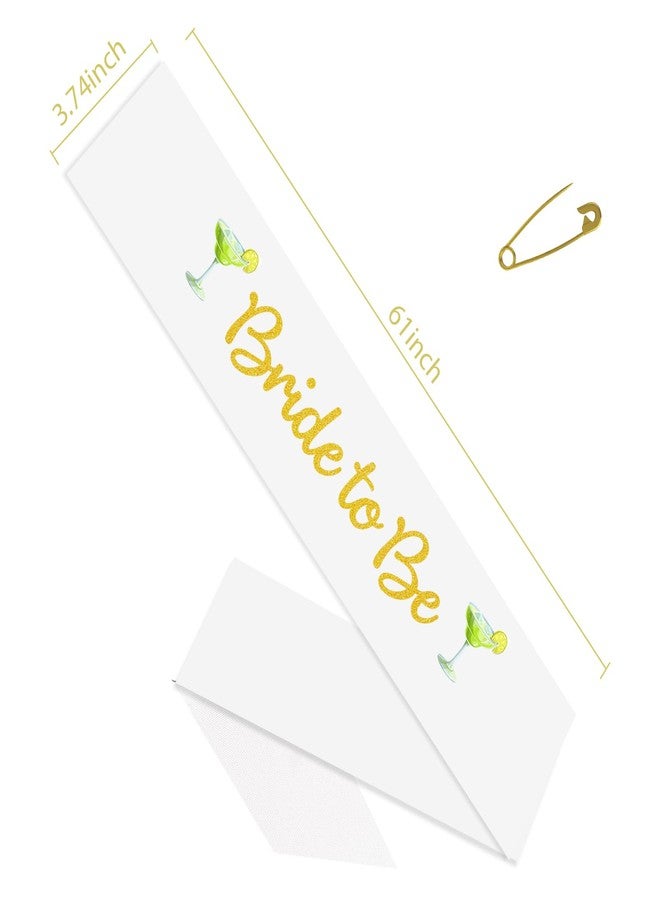 Ramciyo Bride to Be Sash, Margarita Bachelorette Party Decorations, Margs & Matrimony Decorations, Margarita Bride to Be Party Sash Bachelorette Party Decorations Gold Glitter - Image 3