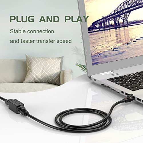 COOLCOLD RJ45 Crimping Tool Kit | All-in-One Pass Through Ethernet Crimper for Cat5/6/7 – Includes Network Cable Tester+Battery, 10 Cable Ties, 2 LAN Couplers, 10 Cat6 Connectors &10 Boots(Multicolor) - Image 5