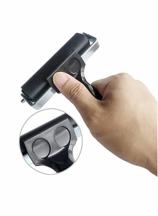 Rubber Brake Roller, 4-inch Rubber Drum Paint Brush Ink applicator Art Craft Oil Painting Tools, Printing Ink and Stamping Tools, Used for printmaking, Painting, Applying Glue, Wallpaper 2 PCS - Image 1