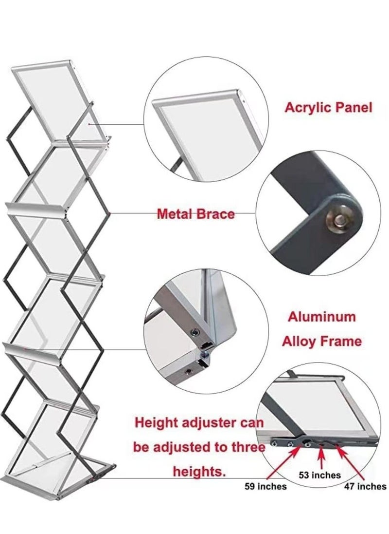 HAOWINS-PAN Foldable Literature Holder,A4 Brochure Stand,apply to Trade show, Fair, Conference, Office Showroom  - Image 5