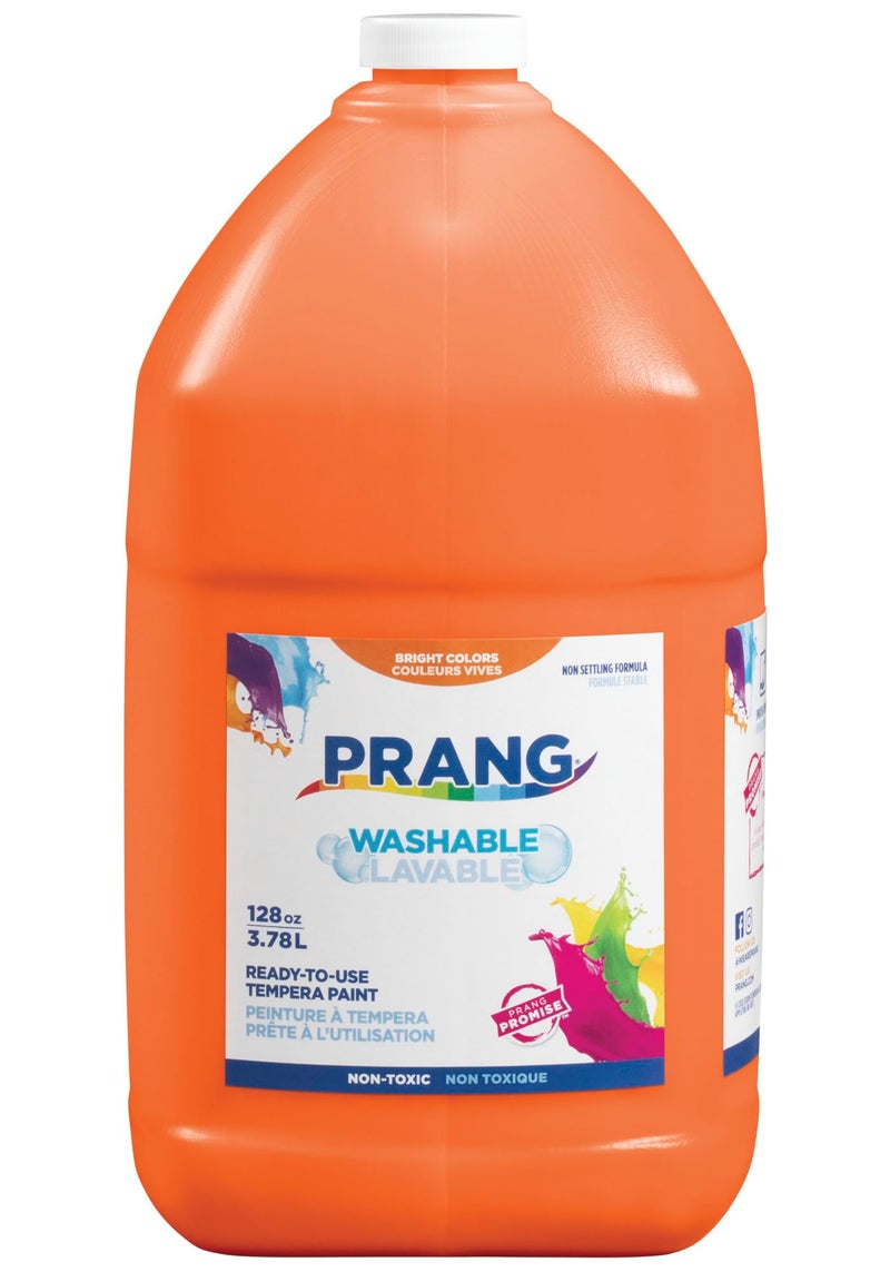 Prang ReadytoUse Washable Tempera Paint Gallon Orange - Image 2