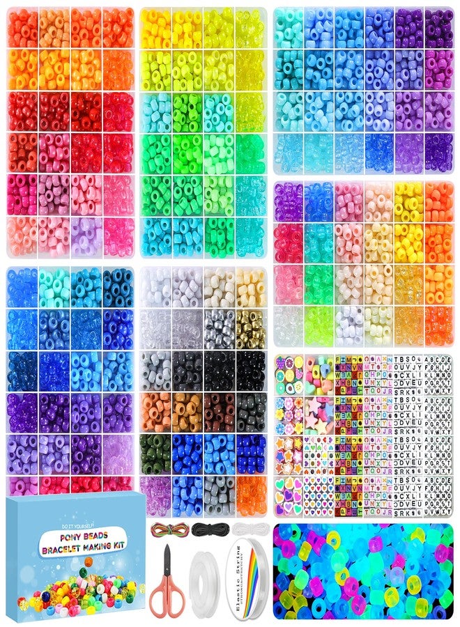 Redtwo 7 Boxes Pony Kandi Beads for Bracelet Making Kit - Image 1