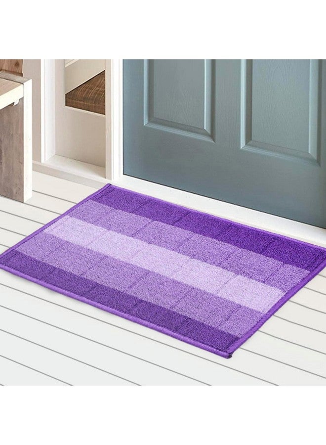 Status Contract Anti Slip Front Door Mat|(15"x23") Living Room Rug for Entrance Doors|Polypropylene Floor Mats Home|Essential Small Rugs for Office, Bedroom & Kitchen| (Purple) - Image 1