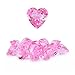 Niceup 30pcs Heart Gemstones Diamond Diving Pool Toys 157in Small Crystal Acrylic 3D Gems Heart Shape Gemstones for Mermaid Treasure Hunt Party Favors Pink - Image 2