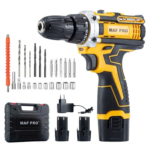 MAF PRO 12V Small Drilling Machine for Home Use | Cordless Drill Machine | Wireless Drilling Machine | Drill Machine Battery Powered | Drill Machine Cordless - Image 1
