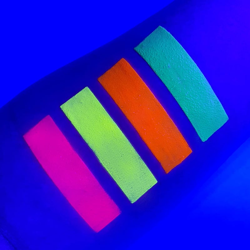 UV Glow - Neon UV Paint Stick/Face & Body Crayon - Genuine and original UV Glow product - glows brightly under Blacklights! (Set of 4) - Image 3