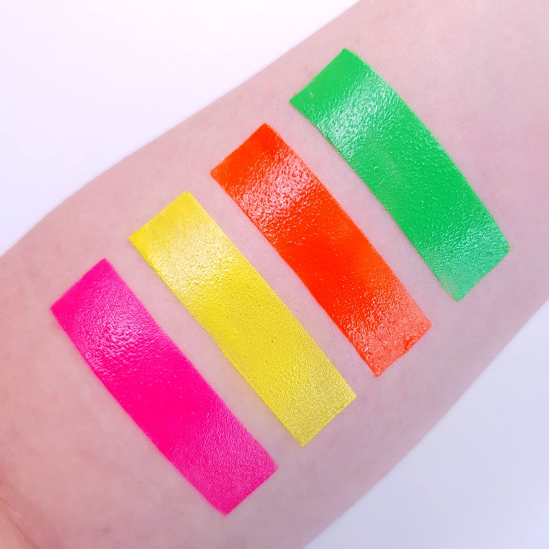 UV Glow - Neon UV Paint Stick/Face & Body Crayon - Genuine and original UV Glow product - glows brightly under Blacklights! (Set of 4) - Image 2